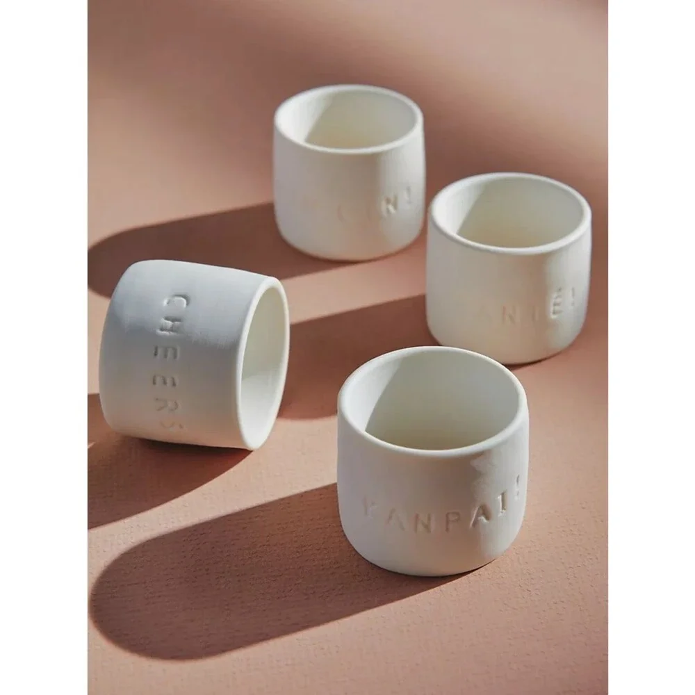 Anthropologie Cheers To You Napkin Rings Anthropologie Set of 4 NIB